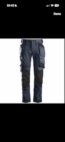 Snickers 6241 9504 AllroundWork Stretch Trousers Holster Pockets - Navy/Black size 054