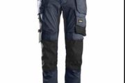 Snickers 6241 9504 AllroundWork Stretch Trousers Holster Pockets - Navy/Black size 054