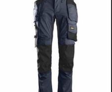 Snickers 6241 9504 AllroundWork Stretch Trousers Holster Pockets - Navy/Black size 054