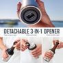 Huski Beer Cooler 2.0 | New | Premium Can and Bottle Holder | Triple Insulated Marine Grade Stainless Steel | Detachable 3-in-1 Opener | Works as a Tumbler | Best Gifts for Beer Lovers Image 5