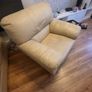 2 seater and 1 seater leather sofas both reclining Image 2