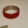 Three Chica red bangles Image 3