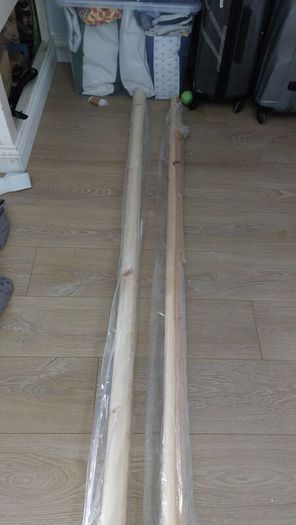 Pine Mopstick Handrails