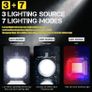 Torch LED Super Bright 10000mAh 4000LM Multifunction Flashlight 7 Modes Rechargeable Camping Torch Large Light Powerful USB Power Bank for Outage,Outdoor Image 5