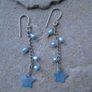 Silver pearl earrings,drop earrings, New, Gift Image 2