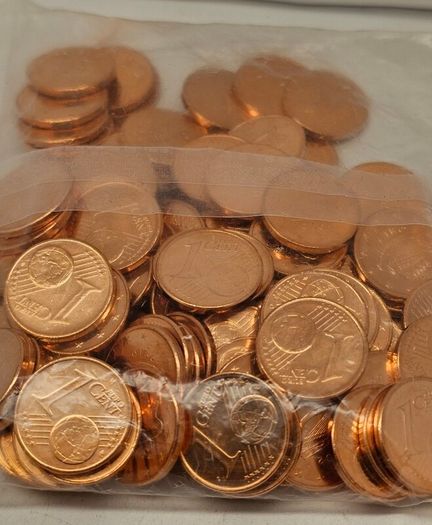 Ireland 2002 1 Cent Coin Mint Bag 100 Coins Sealed