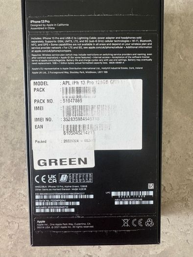 Apple iPhon 13pro(128GB) Green