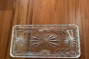 Cut Glass ( Crystal) Vanity - Dressing Table Plate - 31 cm by 15 cm