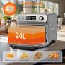 24L Air Fryer Oven With Rotisserie Large XXL Digital Knob 1800W 10 in 1 airfryer Countertop Convection Mini Oven electric and grill, Double-layered Glass Door, Full Accessory Set Image 6