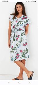 Joules Midi Shirt Dress - Fits UK 10 to 12 - Brand New Without Tags RRP 89