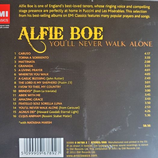 Alfie Boe. You'll Never Walk Alone. The Collection.