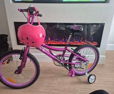 Girls 20" bike & helmet