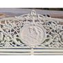 Bench Large White Cast Iron Lady Bench CH-R-S126-W Image 3
