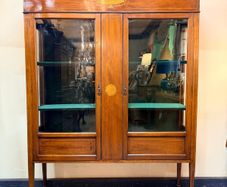 Elegant Sheraton Style 19th Century Display Cabinet