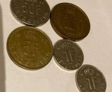 Luxembourg lot of 5 coins