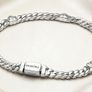 Pandora Cuban Chain Hearts Bracelet Size 20cm New Image 2