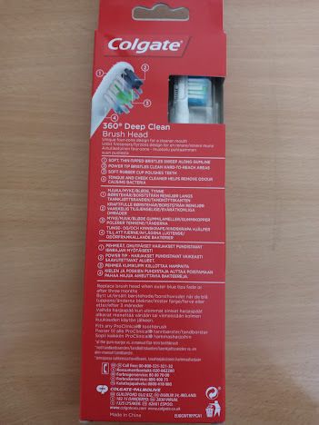 Colgate 360 deep clean toothbrush refills