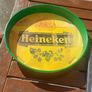 Heineken metal beer tray ,,buyer collects or pays postage thank you, see pictures for condition ,used ,sold as is,nice in any home bar etc Image 2