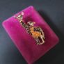 Mama & Baby Giraffe Brooch Badge Animal Wild Life Broach Enamel and Metal Image 6