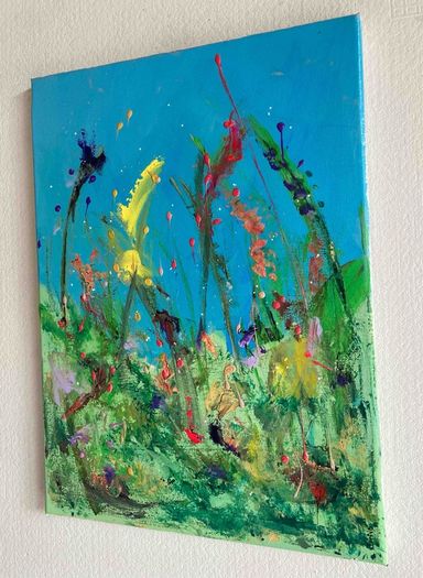 Original Painting Irish Floral art flowers