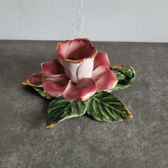 Antique porcelain candleholder