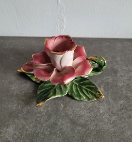 Antique porcelain candleholder