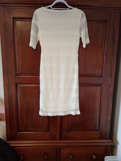 Cream knit dress