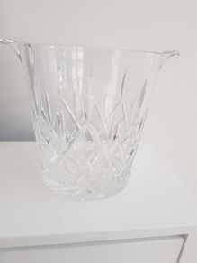 Galway Crystal Ice Bucket Oranmore Crystal Cut Glass Bucket H19 cm x 17 cm