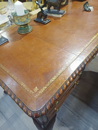 Antique Mahogany Partners Desk