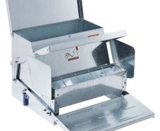 Automatic Chicken Feeder, 11.3kg Capacity Feeds 10 Chickens up to 11 Days, Galvanized Steel Poultry Feeder
