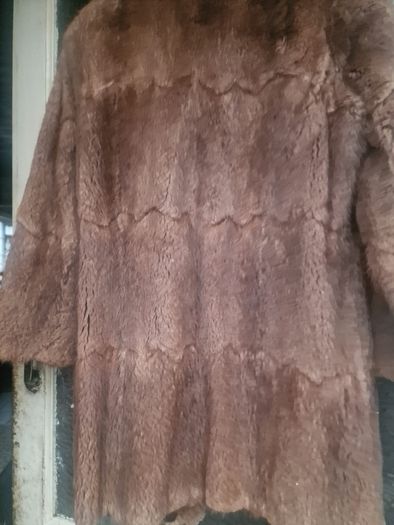 Vintage ladies brown musquash fur jacket