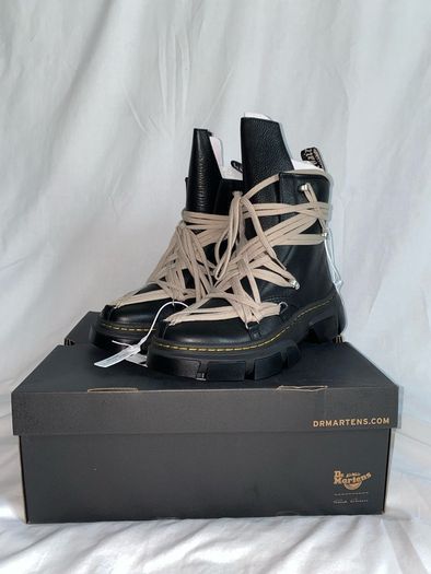 Rick Owens X Dr.Martens 1460 Leather Dmxl Platform Megalace Up Boots