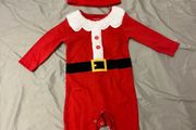 Baby 3-6mo Santa Outfit with hat