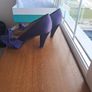 Clarks Purple Satin Heels Image 2