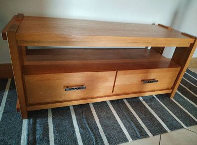 Solid oak Tv console