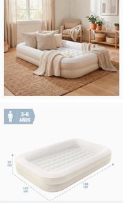 Kids inflatable travel bed