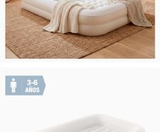 Kids inflatable travel bed