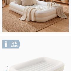 Kids inflatable travel bed