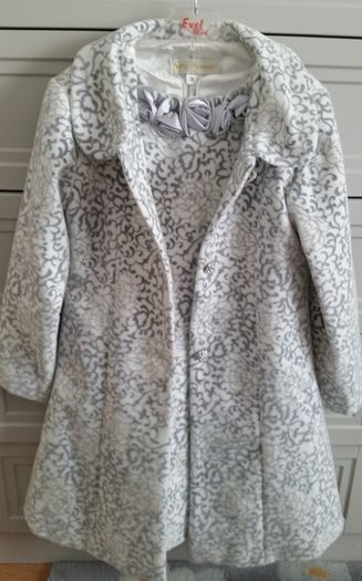 Elegant  girls coat and dress.