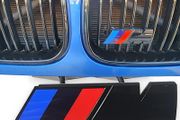 1X 3D M3 Metal Chrome Car Front Grill BMW M Performance Sport Badge Grille Emblem For M3 M5 X1 X3 X5 X6 E30 E90 E84 E83 F25 E91 E60 F15 F16 E70 F30 F20