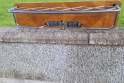 Vintage luggage / coat rack