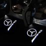 2Pcs LED HD Car Door Lights Benz Logo Welcome Light For Mercedes Benz E GLC GLA GLB E GLB GLE C A Class W177 W205 W212 W213 X253 Image 5