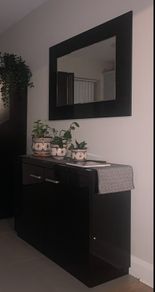 Cabinet with matching mirror