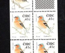 2002 Ireland E2 Definitive Stamp Booklet Pane (not this is only source of 36c Wren) Mint Never Hinged (MNH)