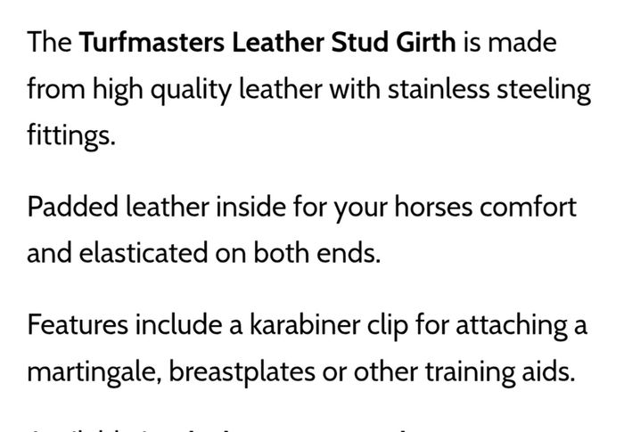 Horse girth