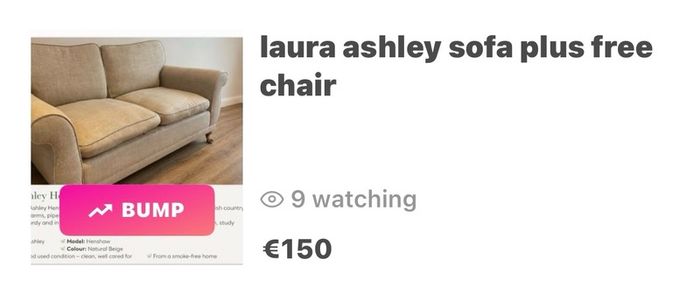 laura ashley sofa plus free chair