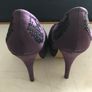 Pre-loved 'Iron Fist' Purple/Black Sequins Platform Stiletto Shoes Image 3