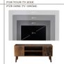 Retro TV Stand Modern Entertainment Center for Flat Screen TV - Free Delivery Nationwide Image 3
