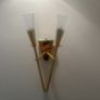 Set of 4 Brass-Finish Wall Lights Image 2