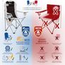 Padded Camping Chairs - Set of 2 Deluxe Folding Chairs with Cup Holder and Side Pockets Image 6